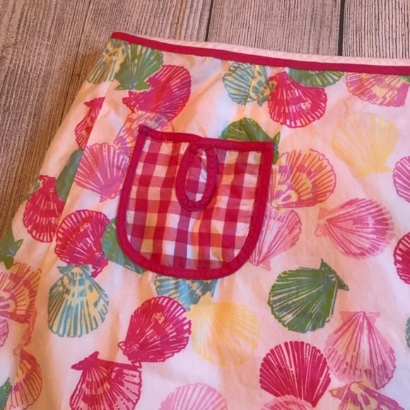 Lilly Pulitzer Wrap Skirt Sz 8 Shells Clam Digger - Picture 4 of 10